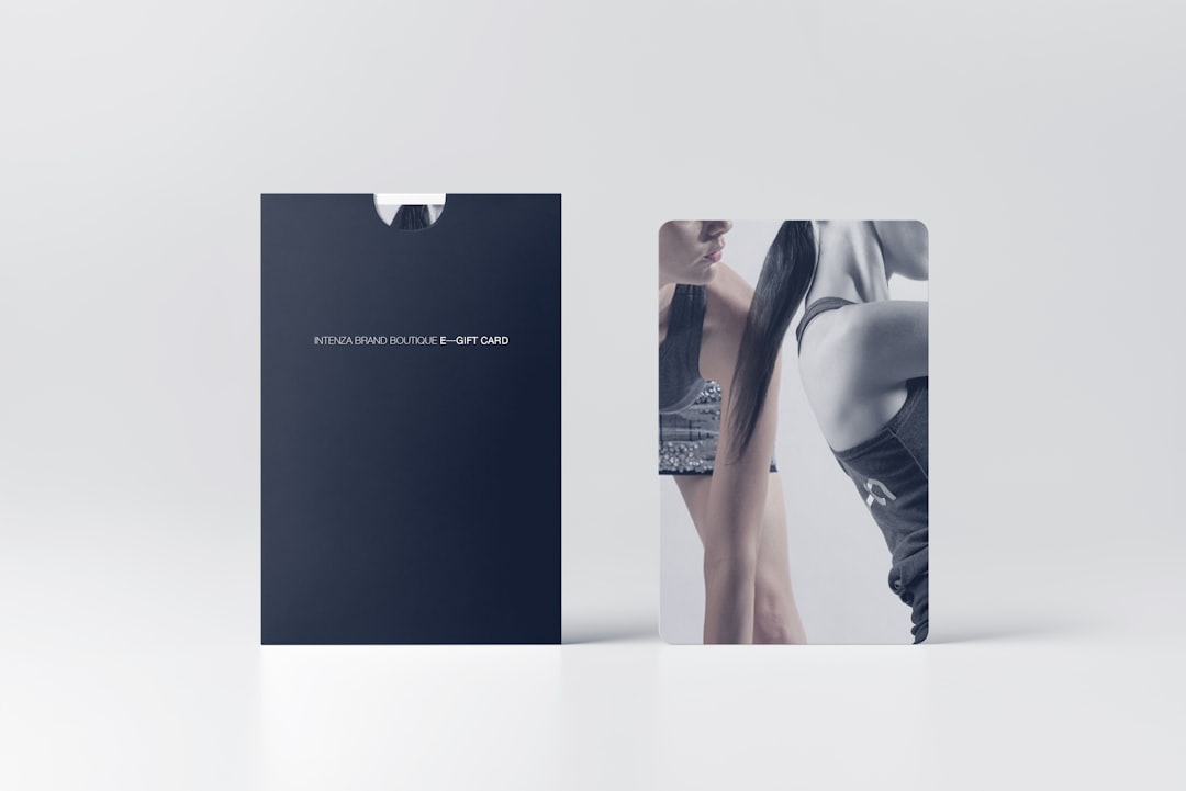 Front view of Intenza Brand Boutique gift card.